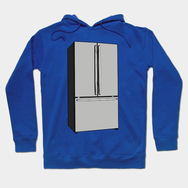 French door refrigerator cartoon illustration Hoodie by Miss Cartoon